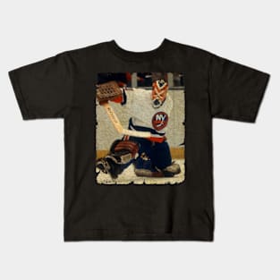 Billy Smith in New York Islanders, 1976 Kids T-Shirt